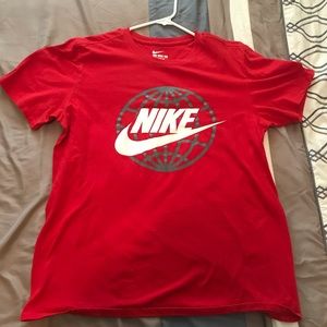 Red Nike t-shirt